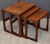 Nest of retro tables, W54 x D42 x H49