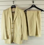 Mike Oldfield - a Paul Smith white leather suit, worn by Mike Oldfield during the 1998 Anniversary