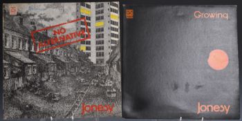 Jonesy - No Alternative (DNLS3042), name to cover, and Growing (DNLS3055). Both records appear EX