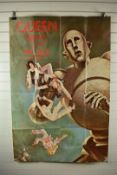 Queen News of the World at 33 ⅓ rpm album poster, 150 x 102cm