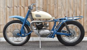 Restored Greeves trials motorcycle with Villiers 250cc engine, frame number 24TE248 10%+VAT buyer'