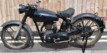 1950 Norton Big 4 motorcycle, with matching engine and frame numbers (frame number E7 31651), no