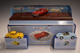 Matchbox The Dinky Collection Mercedes Benz 300SL 1955 promotional vehicle set, with box and display