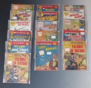 Sixteen Super Detective Picture Library comics.