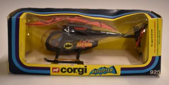 Corgi Toys diecast model Batman Batcopter, 925, in original display box.