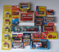 Twenty-four Corgi, Dinky, Matchbox and similar diecast model vehicles including Jean Richard
