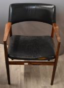 Danish retro / mid century modern upholstered amchair