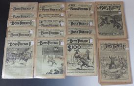 Thirty-eight The Boys' Friend magazines dating from 1918-1922.