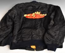 Kick In Records promotional padded satin jacket