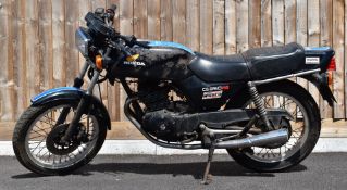 1982 Honda CB250RS motorcycle, registration number KGK 897Y, with V5, MOT certificates for 1987