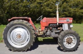 Massey Ferguson 188 four wheel drive tractor, runs and drives, registration number KDO 413P