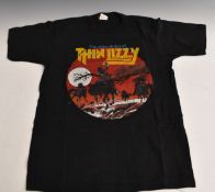 Thin Lizzy T-shirt, by repute given to the vendor by Phil Lynott, thought to be one of only five
