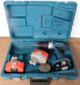 Makita cordless drill in carry case