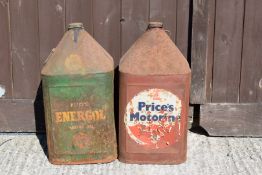 Price's Energol motor oil can and a Price's Motorine can  PLEASE NOTE this lot is located at and