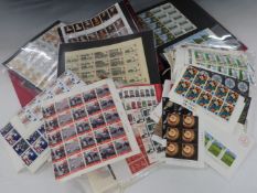 A large quantity of GB QEII mint commemorative stamps comprising mainly corner blocks of either 6 or