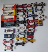 A collection of mainly Formula Racing diecast model vehicles, Corgi, Matchbox and others