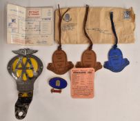 1967 Bugatti Owners Club / Prescott Hill Climb ephemera including competitor's licence, badges, AA