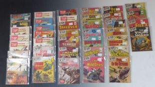 Thirty-nine Top Secret and Top Three Picture Library comics including 27 Top Secret 3-35 and 1-10