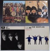 Eight albums including The Beatles - With, For Sale, Help, Sgt Pepper's, Bob Dylan, Eddie Cochran,