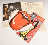 Rolling Stones souvenir programme German tour 1970s, dual language, together with a merchandise