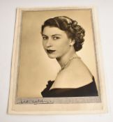 Dorothy Wilding (1893-1976) black and white photographic head and shoulders portrait study of