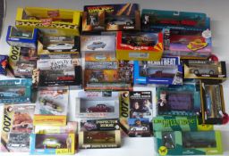 A collection of TV & Movie related diecast model vehicles including James Bond, Harry Potter, The
