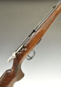 Anschutz Model 1515-1516 .22LR semi-automatic rifle with adjustable pop-up sights. leather sling and