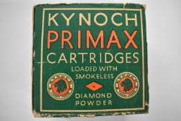 Twenty-five Eley Primax 12 bore shotgun cartridges, in original box with paper insert.  PLEASE