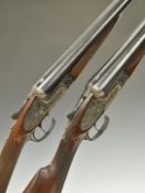 Pair of AYA XXV 12 bore sidelock side by side ejector shotguns, each with hand detachable locks, all