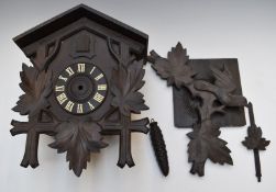 Black Forest cuckoo clock case etc, no movement, H40cm