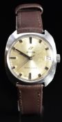 Enicar Ocean Pearl Star Jewels gentleman's wristwatch ref. 140-09-07 with date aperture, two-tone
