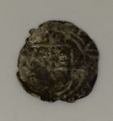 Henry VIII ¾ bust half groat, clipped but quite good portrait