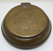 Vintage 'The National Golf Sponge Box, keep your eye on the ball - which must be kept clean',