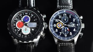 Two military style gentleman's chronograph wristwatches AVI-8 Hawker Hurricane ref. 4011 with date