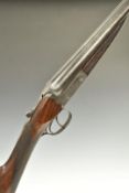 H Dean of Durham 16 bore side by side ejector shotgun with engraved lock, trigger guard,