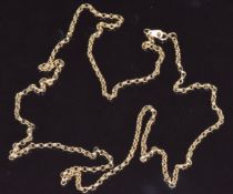 A 9ct gold necklace, 8.1g, length 70cm