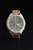 Seiko gentleman's automatic chronograph wristwatch ref. 6138-3002 with day and date apertures,