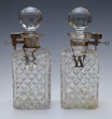 Two Betjemann's patent tantaluses, one London 1922, maker Mappin & Webb the other London 1929