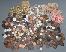 An amateur collection of UK and overseas coinage, George III onwards, includes 1941 Nazi 50 reich