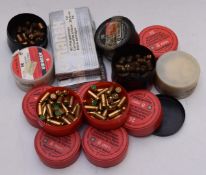 Over 300 Umarex and Dynamit Nobel 8mm blank cartridges.