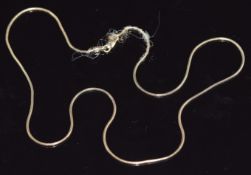 A 9ct gold snake necklace, 4.3g