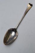 George III bottom hallmarked silver Hanoverian pattern table spoon, London 1770, maker Philip