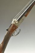 Joseph Bourne & Son 12 bore side by side shotgun with engraved locks, underside, trigger guard,