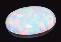 A loose oval opal cabochon measuring 2.36ct