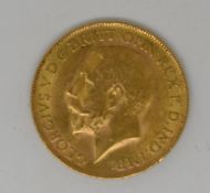 1928 gold full sovereign, South Africa mint mark
