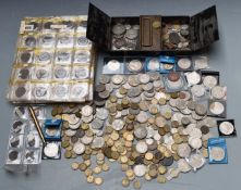 A collection of largely UK coinage, William III onwards, together with modern crowns, medal coins, a