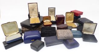 Approximately thirty jewellery boxes including vintage examples
