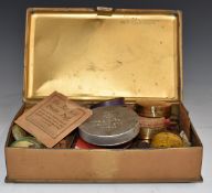 A tin of vintage theatrical makeup / grease paint c1910-20, in original packaging including