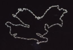A 9ct white gold necklace, 2.2g