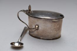 Georgian hallmarked silver mustard, London 1793, maker Robert Hennell I, together with a Georgian